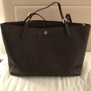 Brown leather Tory Burch everyday bag